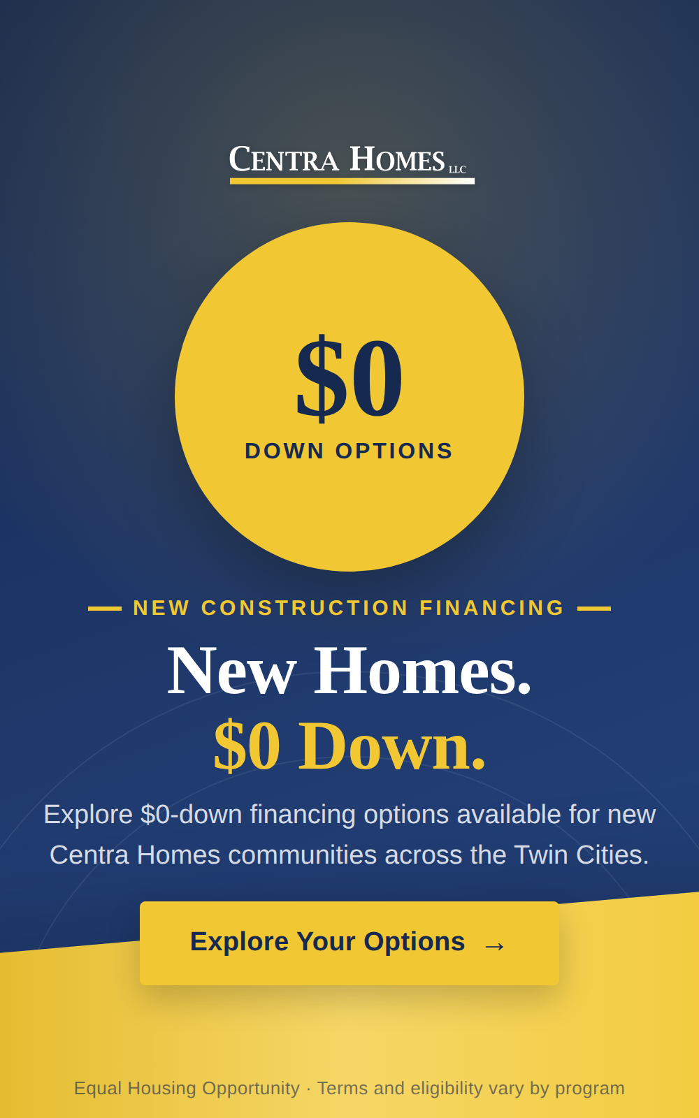 Centra Homes promotional offer