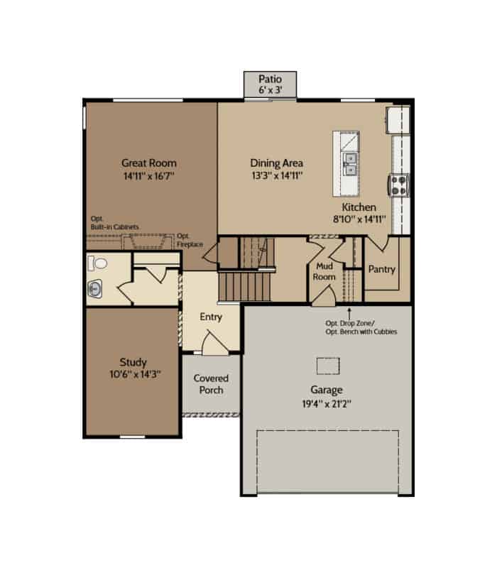 Example of a first-time buyer floor plan