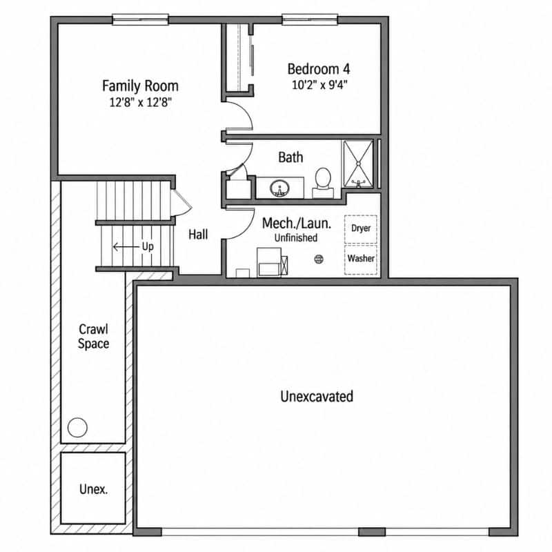 Lower Level with Look Out Option